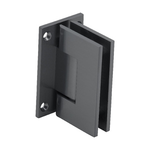 CRL Brushed Satin Chrome Geneva 037 Series Wall Mount Full Back Plate Standard Hinge