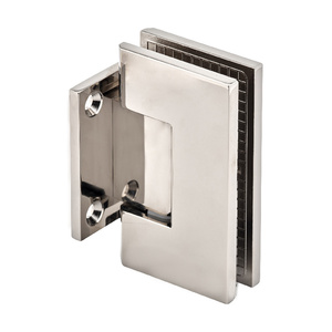 Polished Nickel Wall Mount with Short Back Plate Adjustable Maxum Series Hinge