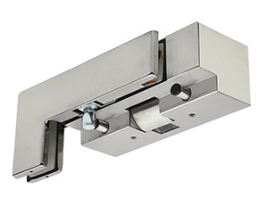 CRL Brushed Stainless LH Sidelite Mount Transom Patch Fitting With PK/ESK Electric Strike