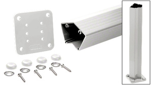 CRL Sky White 200, 300, 350, and 400 Series 48" 135 Degree Surface Mount Post Kit