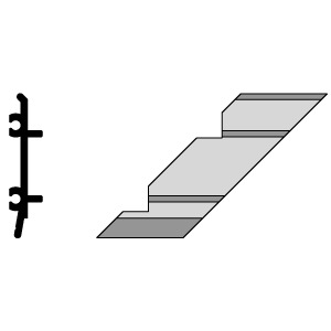 CRL-U.S. Aluminum Right Hand 90º Inside Corner- 4/Pk
