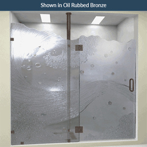 Polished Stainless Steel 92" Floor-to-Ceiling Mount System