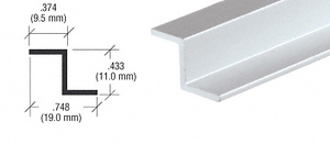 CRL Satin Anodized Z-Bar Aluminum Channel