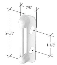 CRL White Screen and Storm Door Strike Plate