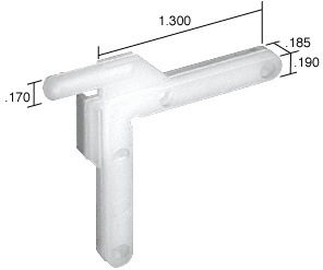 CRL Swivel Key - 1.30" Leg; .185" Width - 20/Pk