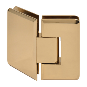 CRL French Gold Cologne 045 Series 135º Glass-to-Glass Hinge
