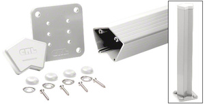 CRL Sky White 100 Series 48" 135º Surface Mount Post Kit