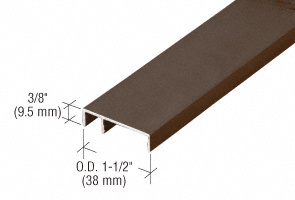 CRL 487 Bronze Anodized OfficeFront™ Face Trim - 24'-2"