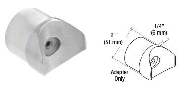 CRL 316 Brushed Stainless CRS Post Adaptor