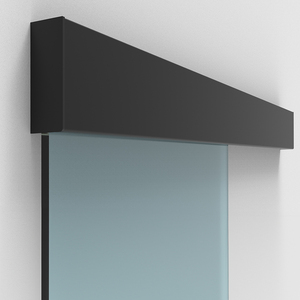 CRL50 Matte Black Series Single Sliding Door Wall Mount Kit