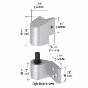 CRL Aluminum 3/4" Offset Right Hand Intermediate Pivot Sets