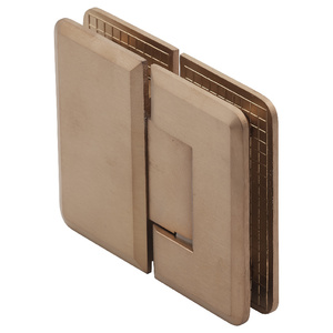 Brushed Bronze 180º Glass to Glass Premier Series Hinge