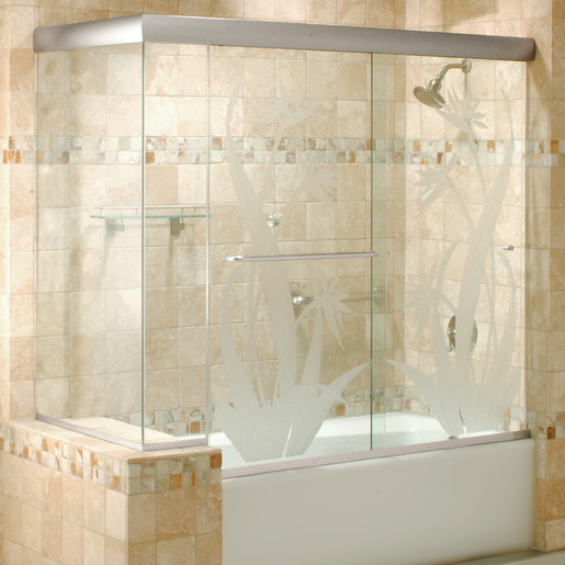 CRL Brite Anodized 60" x 72" Cottage CK Series Sliding Shower Door Kit With Clear Jambs for 3/8" Glass