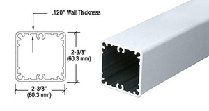 CRL Clear Anodized 100 Series 48" Post Only