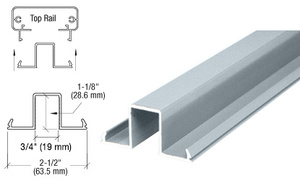 CRL Mill 200, 300, 350, and 400 Series 241" Glass Rail Infill