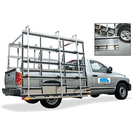 CRL Aluminum Pickup Truck Glass Rack with Wheel Skirt