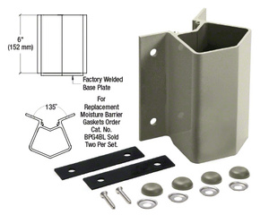 CRL Beige Gray Outside 135 Degree Fascia Mounted Bracket