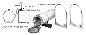 CRL Tube Container System (Two Saddle Brackets and U-Bolts)