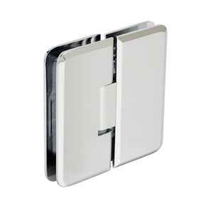 CRL Polished Chrome Petite 180 Series 180 Degree Glass-to-Glass Hinge