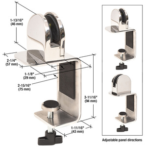 Aluminum Adjustable Rod Holder, Fits 7/8, 1, or 1-1/16 Measured