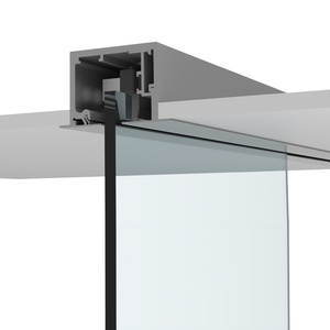 CRL 690 Series Satin Anodized Drop Ceiling Mount Sliding Door Kit