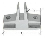 CRL Chrome 3-Way 90 Degree 'T' Standard Connector for 3/8" Glass