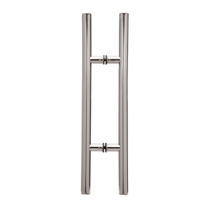 Polished Nickel (H) Style Back To Back Handle 12" CTC/24" Overall