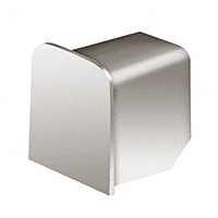 CRL Polished Stainless L10 Series End Cap for 21.52 mm U-Channel Cap Railing