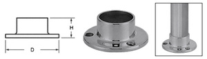 CRL Brushed Stainless Full Flange for 1-1/2" Tubing