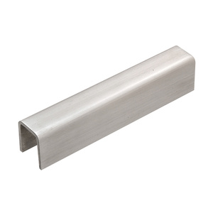 CRL 316 Brushed Stainless 11 Gauge Cap Rail for 1/2" or 5/8" Glass