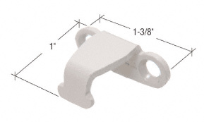 CRL Gray Sash Lock Keeper - 1" Projection