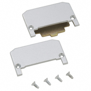 CRL Satin Aluminum Push Pad End Cap Package for Jackson® 1200 Series Panic Exit Device