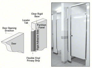 CRL Restroom Privacy Covers