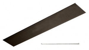 CRL Black Bronze Anodized Flat Snap-In Channel 240"