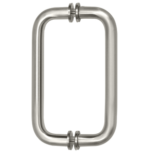 CRL Satin Nickel 8" BM Series Tubular Back-to-Back Pull Handle