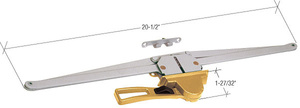 CRL 20-1/2" Gold Single Pull Lever Operator