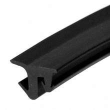 CRL-U.S. Aluminum Black 487 Series Vinyl Glazing Gasket for 1/4" Glass - 100'