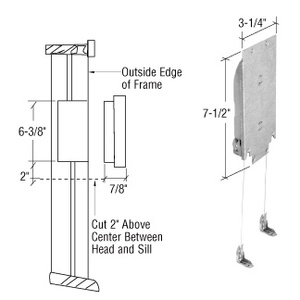 CRL 8-12 Pound Adjustable Wood Window Sash Balance