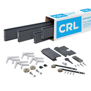 CRL Champion Series Bronze Powder Coated 38" x 97" Heavy-Duty Extruded K.D. Sliding Screen Door Kit - 2-1/2" Frame