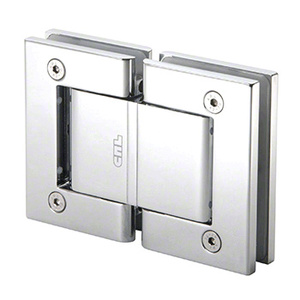 CRL Chrome Vernon Oil Dynamic 180 Degree Glass-to-Glass Hinge 