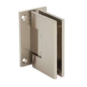 CRL Brushed Nickel Melbourne Wall Mount Full Back Plate Hinge