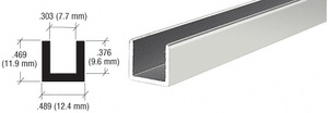 CRL Brite Anodized Aluminum Single Channel Extrusion