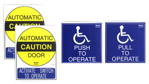 Norton® Power Operator Door Sign Set