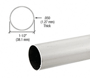 CRL Brushed Stainless Hand Rail Tubing - 236"
