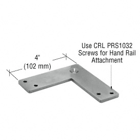 CRL Polished Stainless 90 Degree Post P-Series Fixed Replacement Saddle