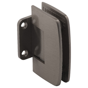 Brushed Nickel Wall Mount with Short Back Plate Adjustable Valencia Series Hinge