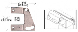 CRL Adjustable Right Hand Top Rail Fastening Plate