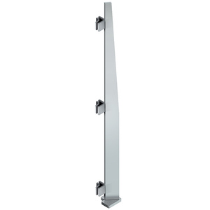 CRL Klarity Brushed Stainless Steel Corner Custom Post