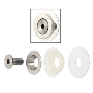 CRL 316 Brushed Stainless Flush Mount Cap Assembly for 1-1/2" Diameter Standoffs