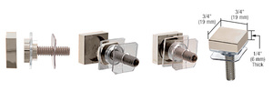 CRL Polished Nickel SQ Washer/Stud Replacement Set